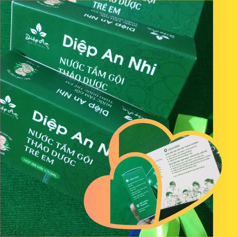 Diệp an nhi nước tắm thảo dược trẻ em (hộp 5 gói)