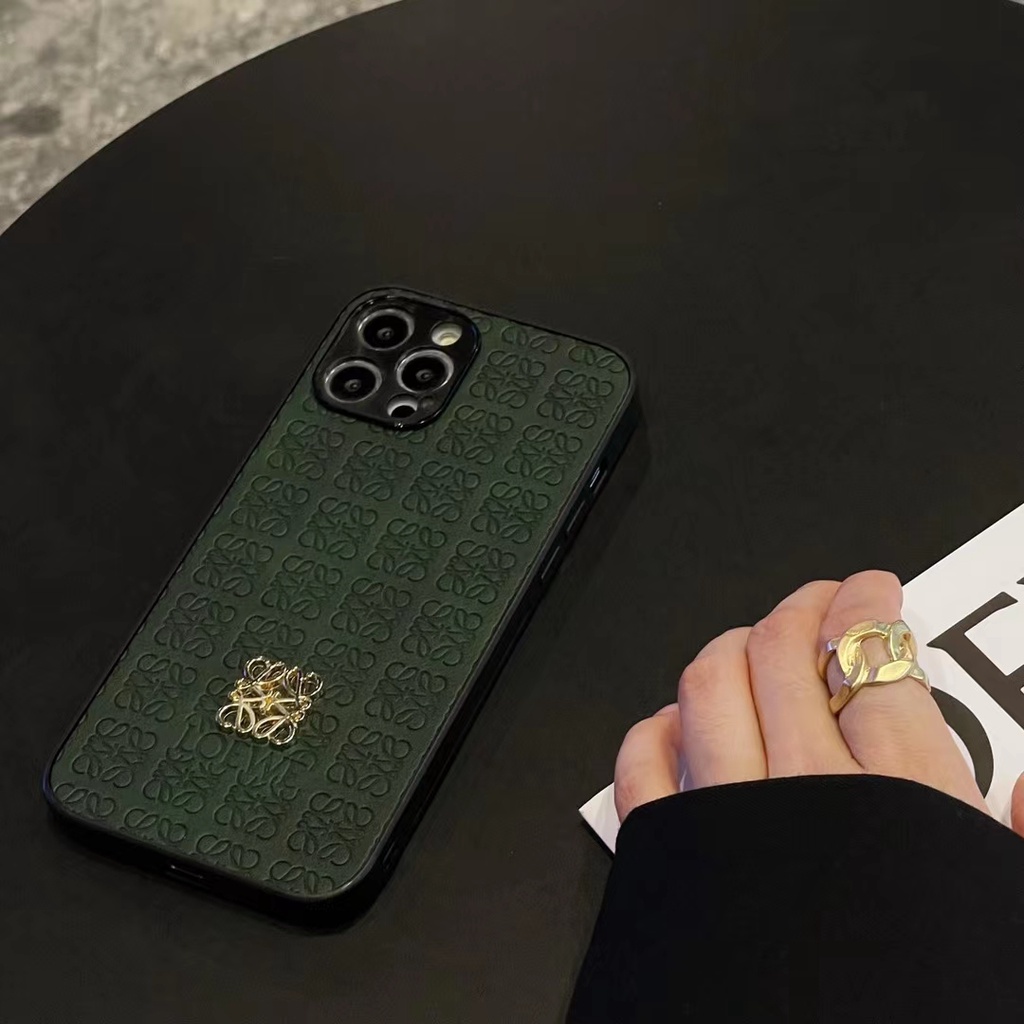 Xiaohongshu Ốp Điện Thoại Da In Logo Kim Loại Cho iphone 13 11 12 14 pro max xr xs 7p