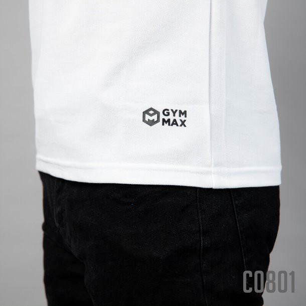 Áo ngắn tay có cổ - Áo polo 3 vạch trắng ngực cao cấp Gym Max c0801