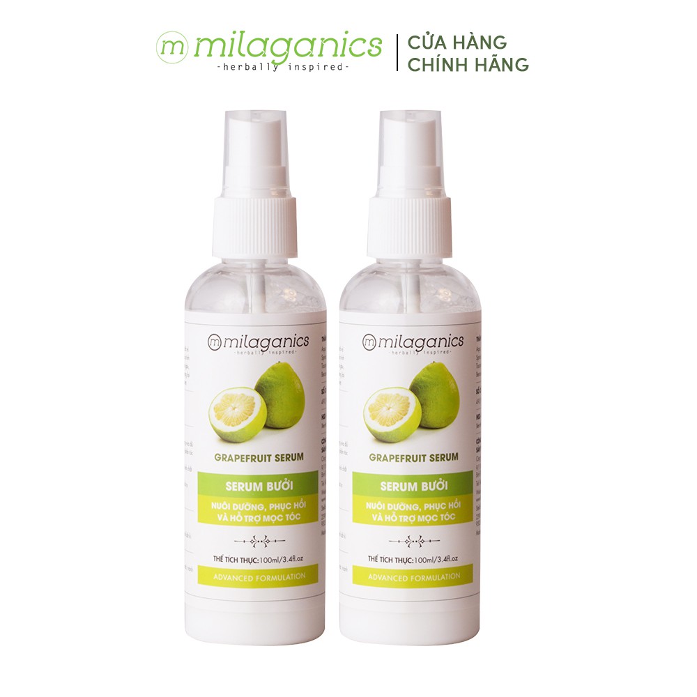 Combo 2 serum bưởi MILAGANICS 250ml/chai