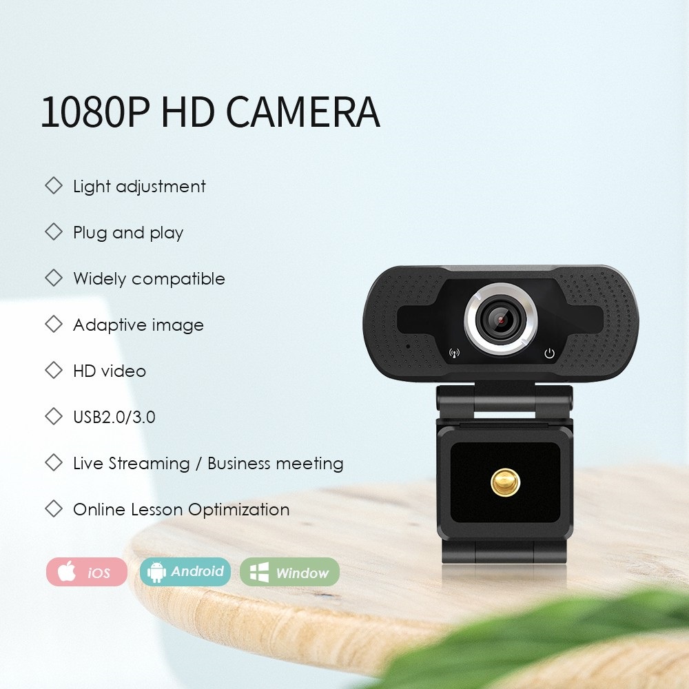 Webcam máy tính, có Micro Yosee, Bảo hành 1 ĐỔI 1, Full HD 1080P Siêu nét I Webcam Laptop, Webcam PC, WC học online