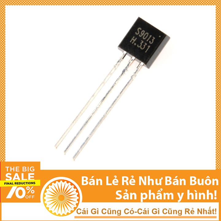 Combo 5 Linh Kiện Transistor S9013 TO-92L 40V 0.5A NPN