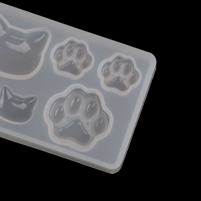 Khuôn đúc resin hình móng mèo/ngôi sao và mặt trăng chất liệu silicone