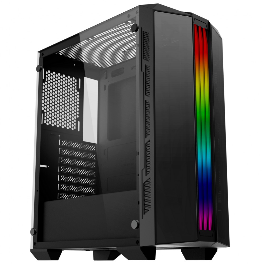 Vỏ case máy tính XIGMATEK TRIPLE X (EN44245) PREMIUM ATX, RGB STRIP