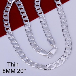 Dây chuyền nam bằng bạc 925 8mm 20inch