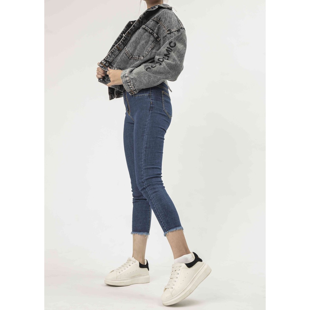 Quần Jean Nữ ôm 2 khuy cạp cao tôn dáng, quần bò Nữ trẻ trung năng động BAHAI_SHOP10 | BigBuy360 - bigbuy360.vn