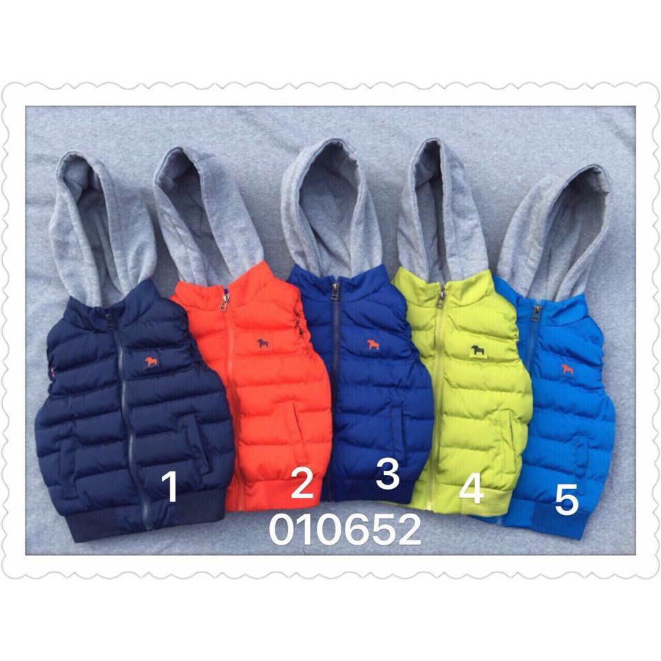 Freeship 99k TQ_áo gile phao bé trai