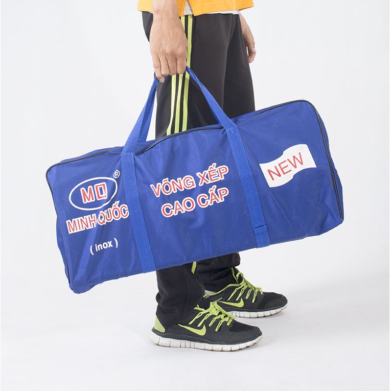 Bộ Võng Xếp SIÊU GỌN Thế Hệ Mới 1 MINH QUỐC | INOX Phi 32 -  cỡ lớn - Bảo hành 5 năm (bao gồm lưới võng) | BigBuy360 - bigbuy360.vn