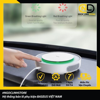 Máy lọc không khí tích hợp phun sương tạo ẩm dùng cho xe hơi Baseus Freshing Breath Car Air Purifier