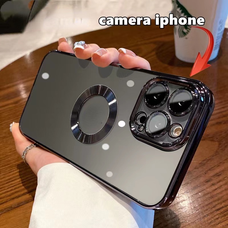 Ốp Điện Thoại Trong Suốt In Logo Sang Trọng Chống Trầy Cho IPhone 14 Pro Max 14 plus 11 12 13 Pro Max XR XS Max 78 Plus