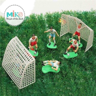 Topper bóng đá trang trí bánh / bộ cầu thủ bóng đá