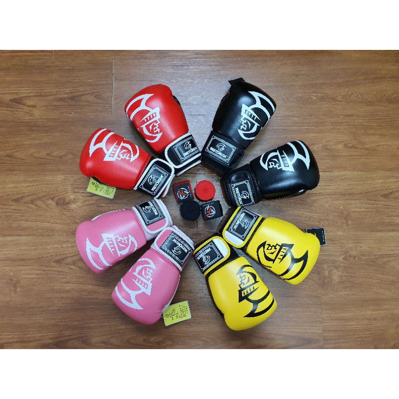 Combo găng Boxing Prerorian + Băng đa quấn tay 5m