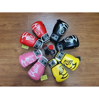 Combo găng Boxing Prerorian + Băng đa quấn tay 5m