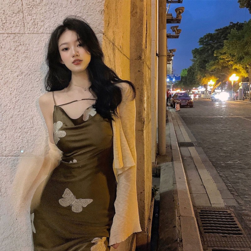 Đầm Dệt Kim Hai Dây Ôm Dáng Thời Trang Retro Pháp Chất Lượng Cao | BigBuy360 - bigbuy360.vn