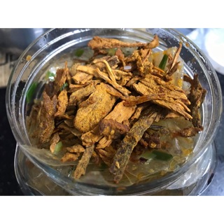 Bánh tráng hành phi, khô bò