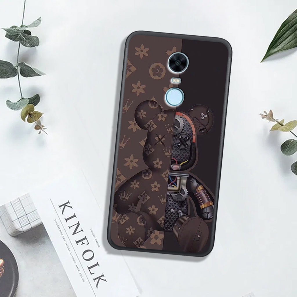 [HOT]ỐP  XIAOMI REDMI NOTE 3 - REDMI 5 - REDMI 5 PLUS  , In Hình Gấu Robot họa tiết L-V màu sắc cực đẹp.