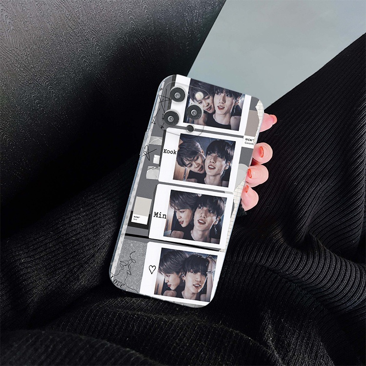 Ốp đt Kookmin collage cho iPhone12 promaxXS XR nữ 8plus mềm 7Plus X XR Xs Max 6 6s BLUYMIN0038