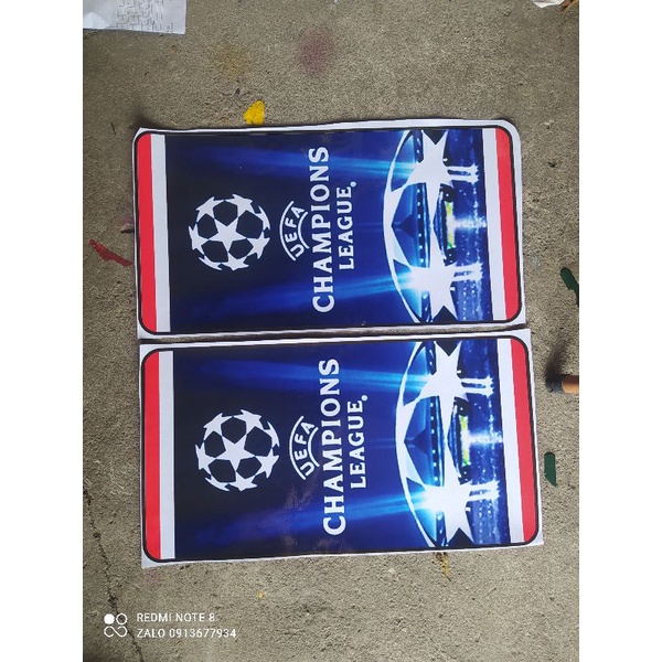 Tem ngựa Ferrari, tem champions dán trang trí xe ô tô, xetải, xe ben