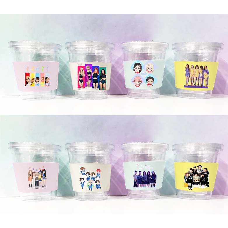 Cốc 2 lớp GOT7 MAMAMOO ITZY RED VELVET da pu C2DI42 ly giữ nhiệt idol thần tượng kpop