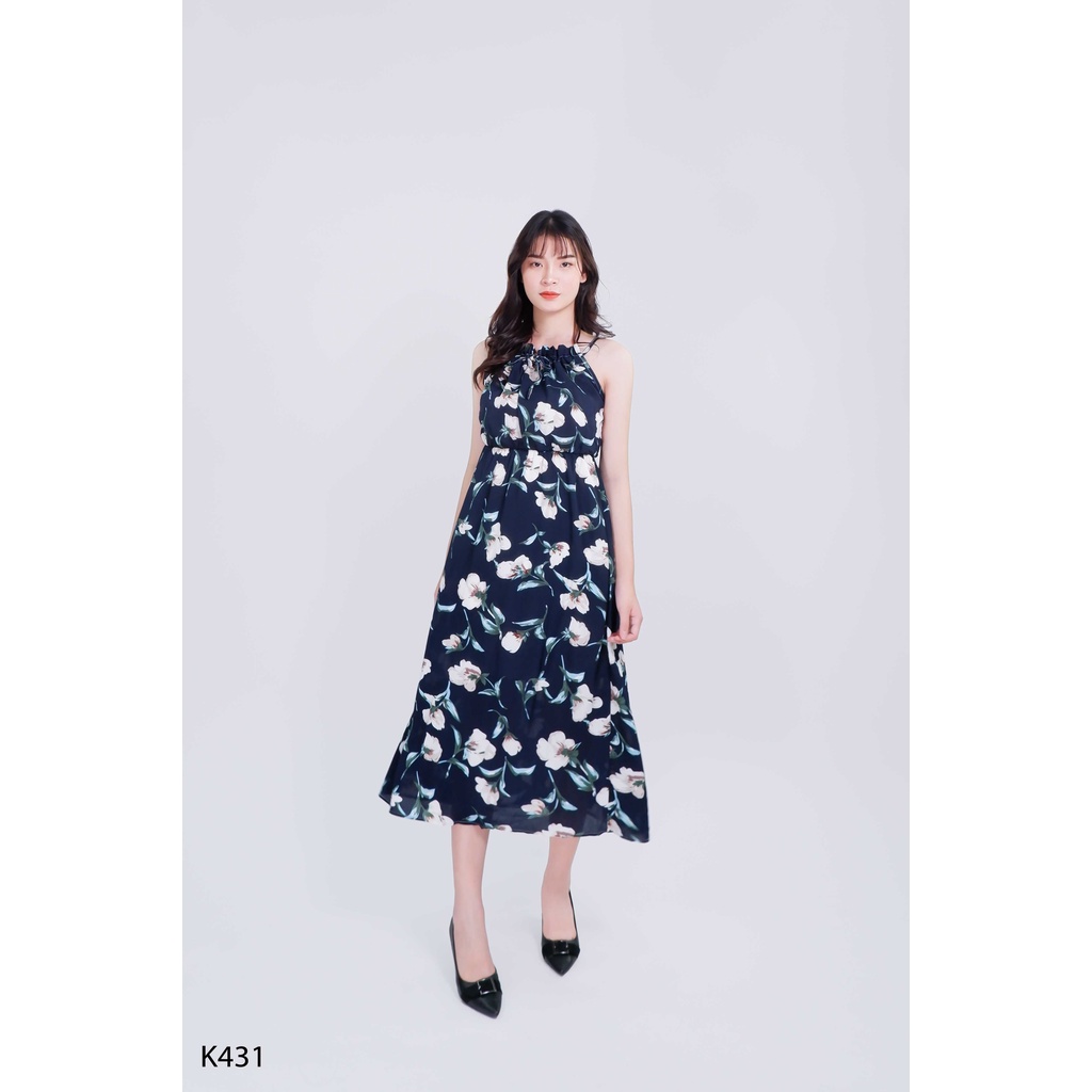 Đầm yếm maxi nữ hai dây mùa hè duyên dáng dành cho những ai yêu thích thời trang V Fashion K431
