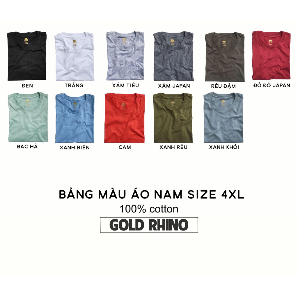 Áo thun nam Gold Rhino big size trên một trăm kg cao cấp thoát nhiệt | BigBuy360 - bigbuy360.vn
