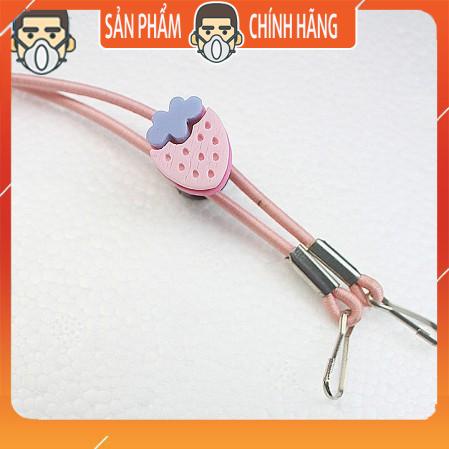 Dây đeo khẩu trang Hàn Quốc hình hoạt tiết trái cây dễ thương, co giãn rút chất lượng cao