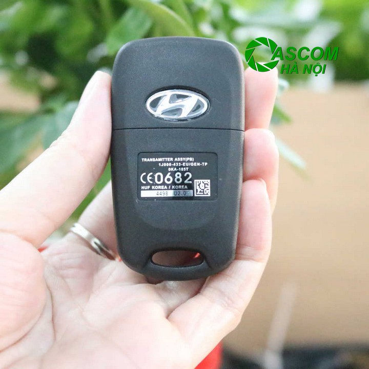 Vỏ khoá Hyundai – Vỏ chìa khoá ô tô Hyundai i30, i20, Accent, Verna Kia SORENTO SPORTAGE CERATO RIO 3 nút đen