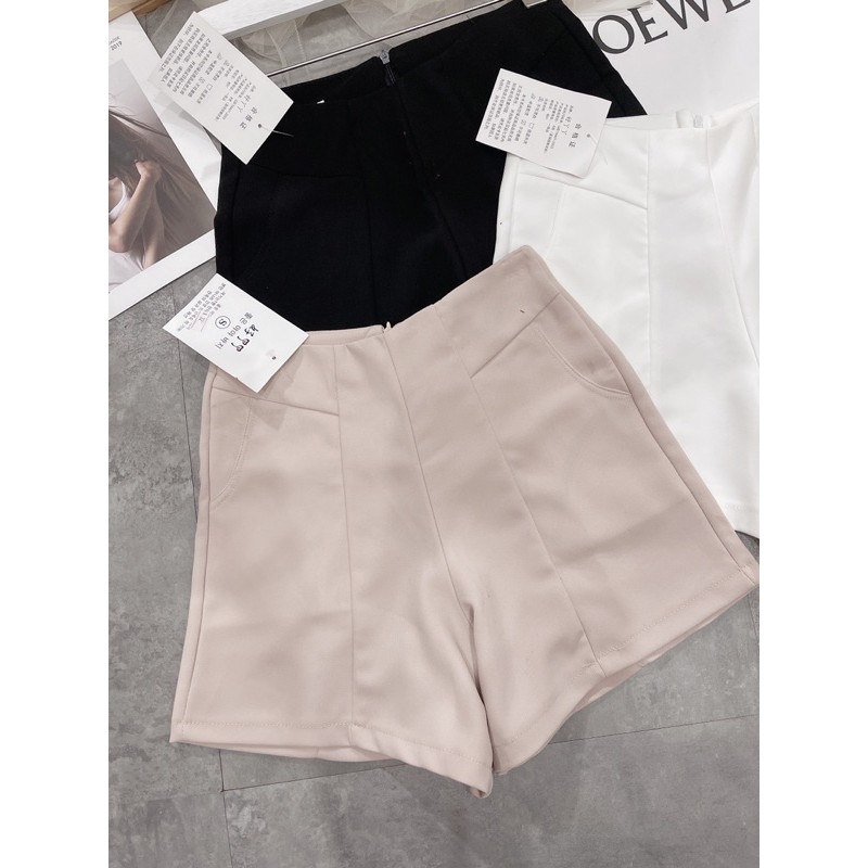 Quần short cạp cao, quần sooc gen bụng, quần đùi ống rộng (Ảnh thật) | BigBuy360 - bigbuy360.vn
