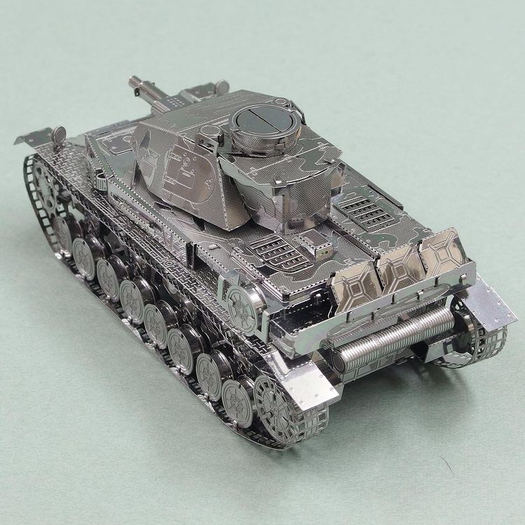 Đồ Chơi Lắp Ráp Mô Hình 3D Bằng Kim Loại Piececool Xe Tăng Panzer IV Của Đức Quốc Xã