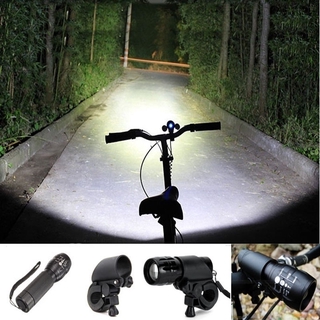 Đèn led trợ sáng phía trước xe đạp mtb kèm giá đỡ