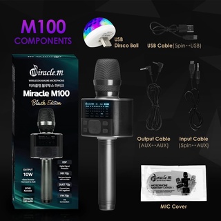 Micro Karaoke kèm loa Bluetooth Miracle M100 nhập khẩu Hàn Quốc