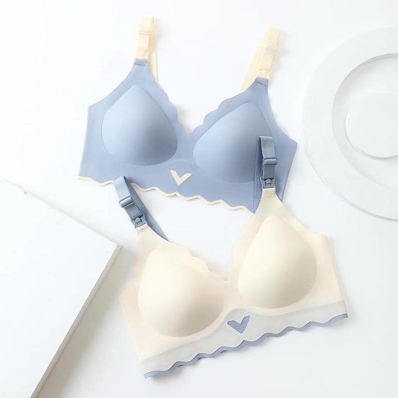 Áo Ngực Thể Thao Không Gọng Không Đường May Chống Chảy Xệ Thoáng Khí Thoải Mái Cho Mẹ Bầu