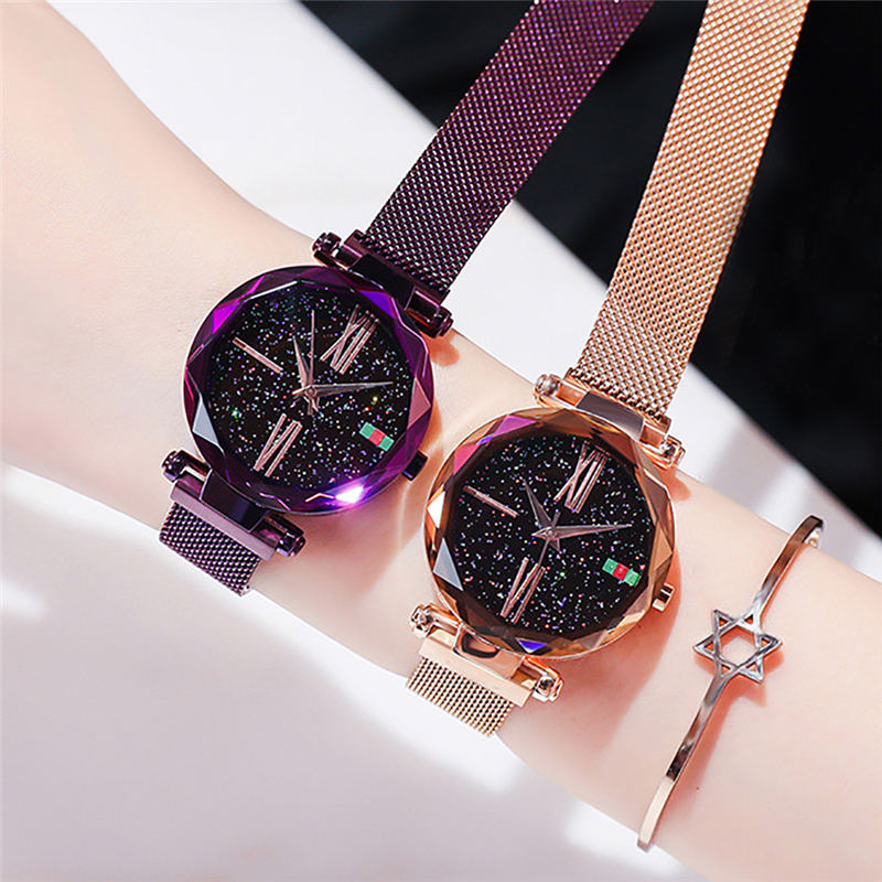 ZOLFA Elegant Starry Sky Ladies Quartz Watch Fashion Magnet Clasp Ladies Analog Watch Alloy Women Exquisite Wrist Accessories Đồng hồ nữ