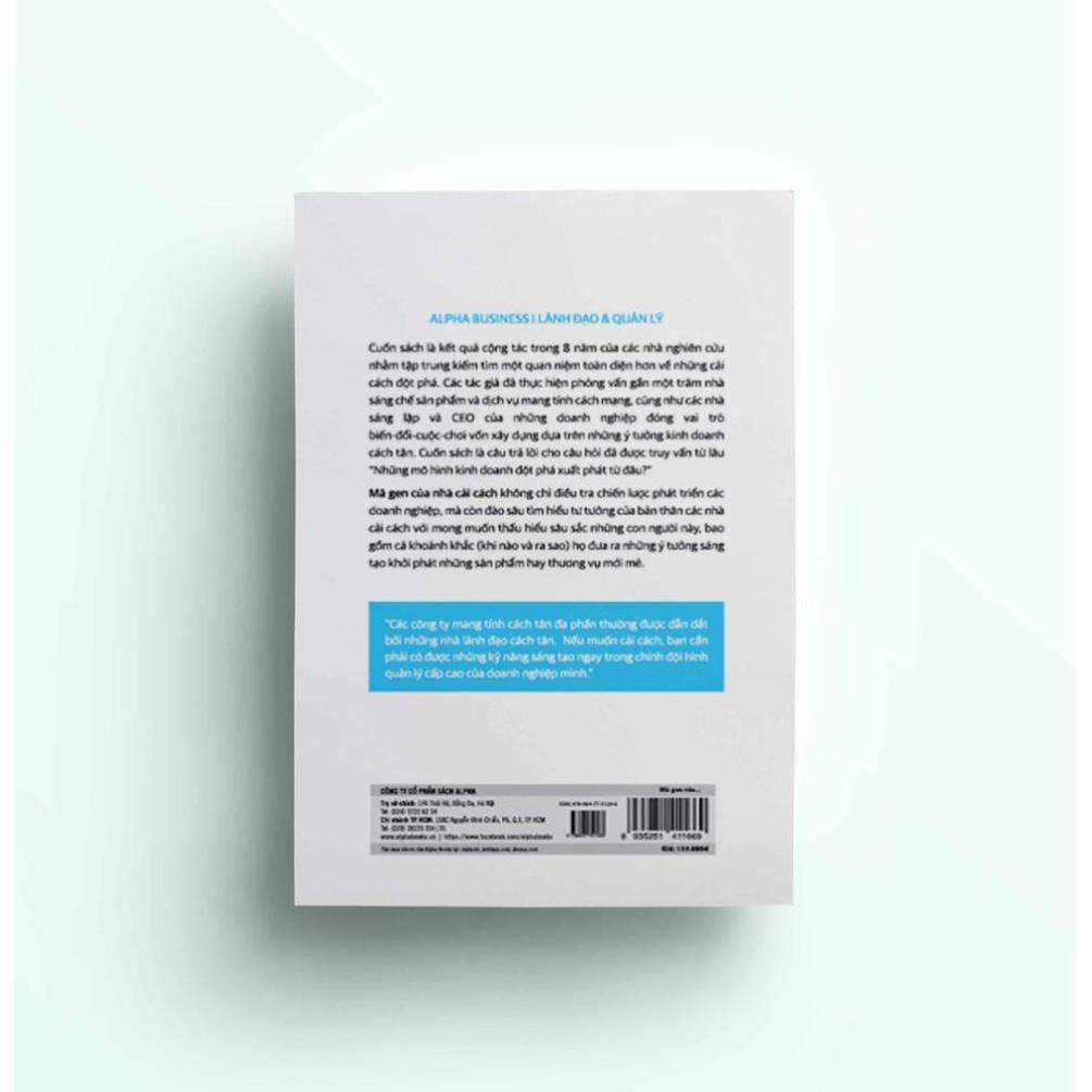 Sách - Mã Gen Của Nhà Cải Cách [AlphaBooks]