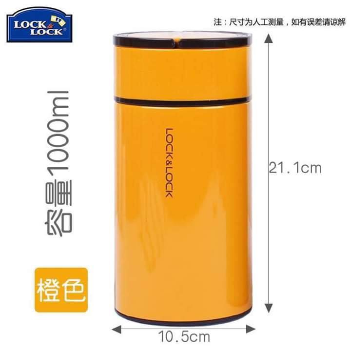 Bình giữ nhiệt Ủ cháo Inox Lock&Lock Column Food Jar LHC8022 (750ml) LHC8023 (1L) - BH 6 tháng