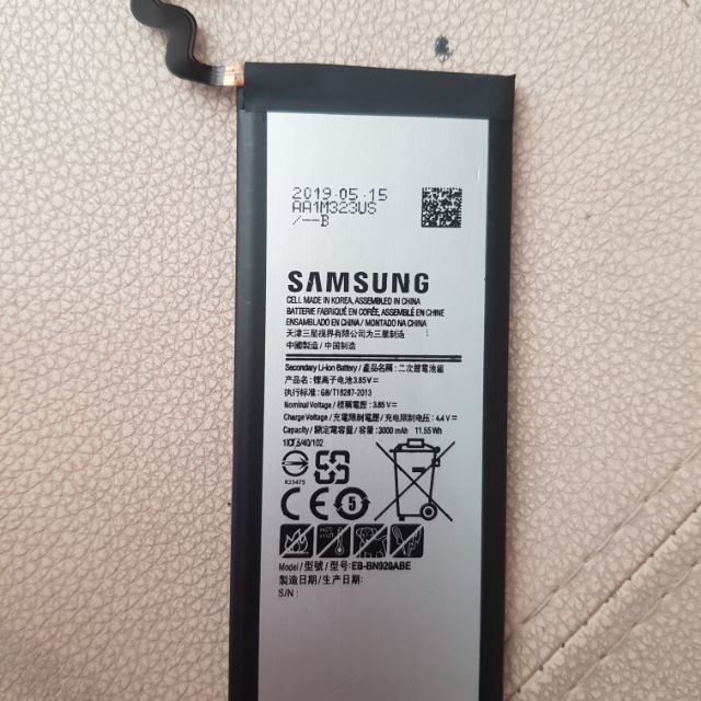 Pin samsung note5 - hàng nhập khẩu, zing củ