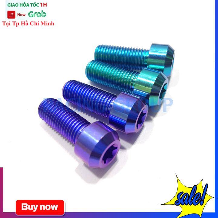 Ốc 10li25 GR5 Gắn Heo Dầu Xe Máy Nhiều Màu