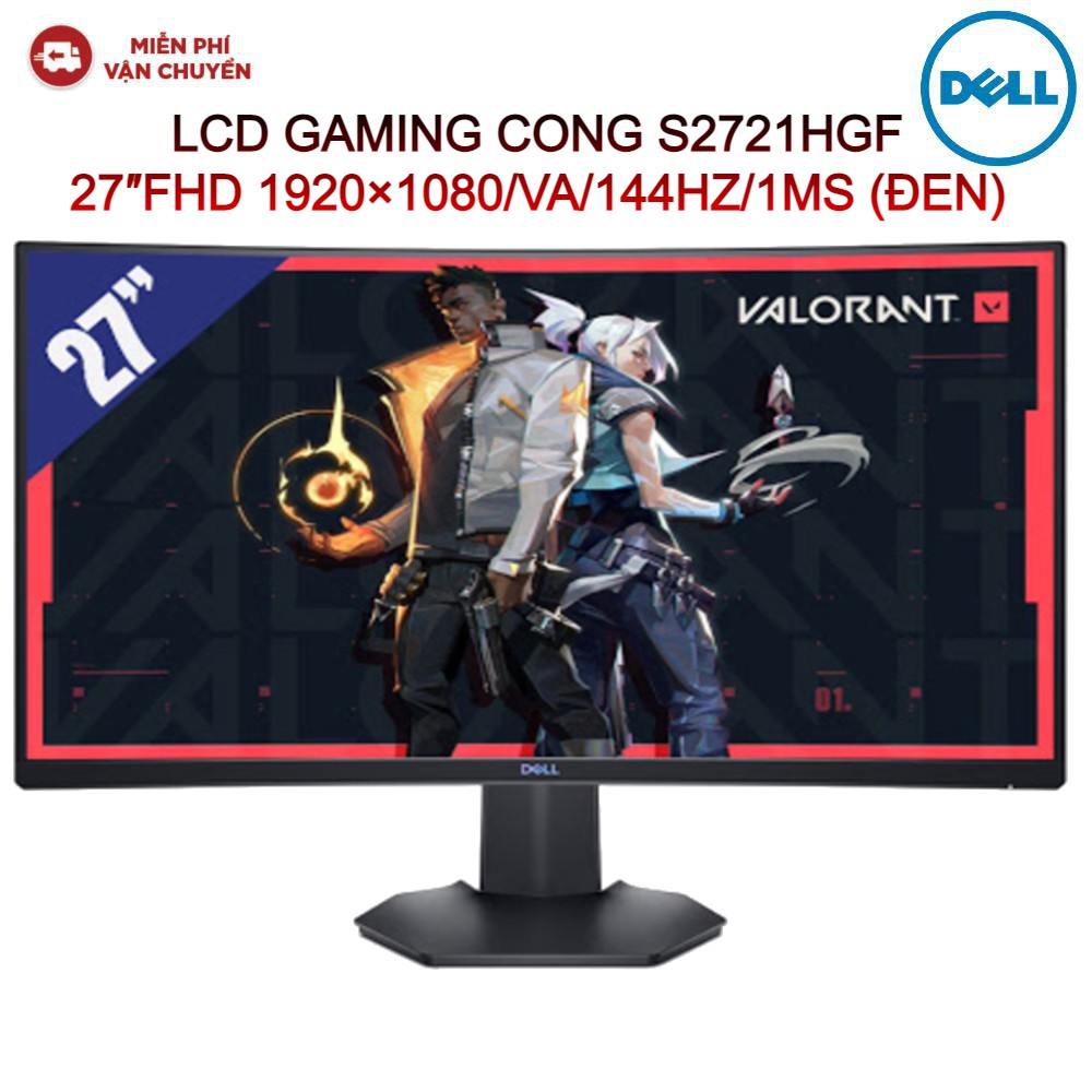 Màn Hình Máy Tính LCD Dell GAMING CONG S2721HGF 27″FHD 1920×1080/VA/144HZ/1MS (Đen) | WebRaoVat - webraovat.net.vn