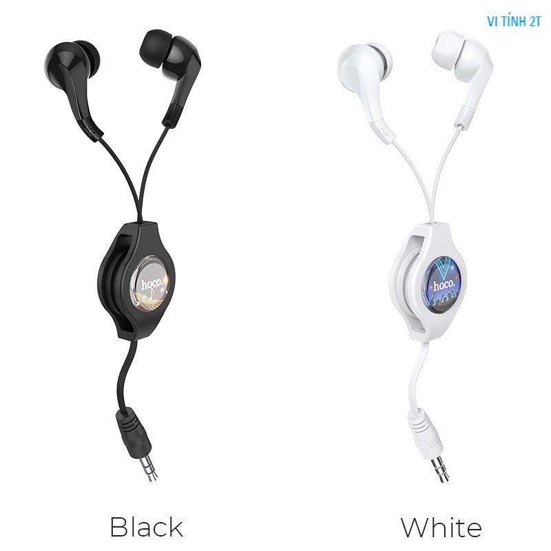 Tai Nghe Hoco M68 Tai Nghe Nhét Tai Có Dây Có Thể Thu Vào 3.5 Mm Tai Nghe Nhét Tai Không Có Micro Cho Máy Tính Điện Thoạ