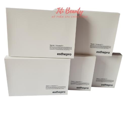Tế bào gốc Vitamin C Ampoule 511 Esthepro  dưỡng da trắng sáng mịn chống lão hóa giảm nếp nhăn