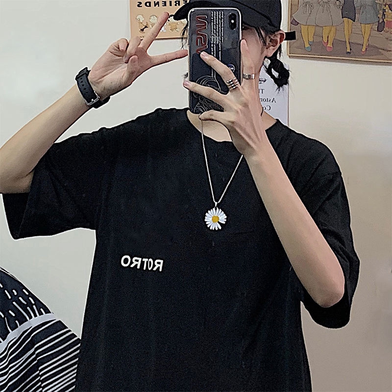 Dây Chuyền Mặt Hình Hoa Cúc Nhỏ Phong Cách Hip Hop Đường Phố Dành Cho Nam Và Nữ 22194