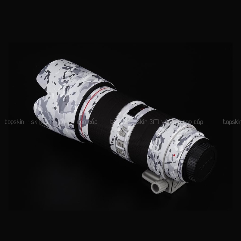 Miếng Dán Skin Máy Ảnh 3M - Mẫu camo trắng đen vân nổii- Cho các loại ống kính Canon, Nikon, Sony....