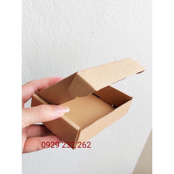 Hộp carton nắp gài 12,5 x 8,5 x 3 cm