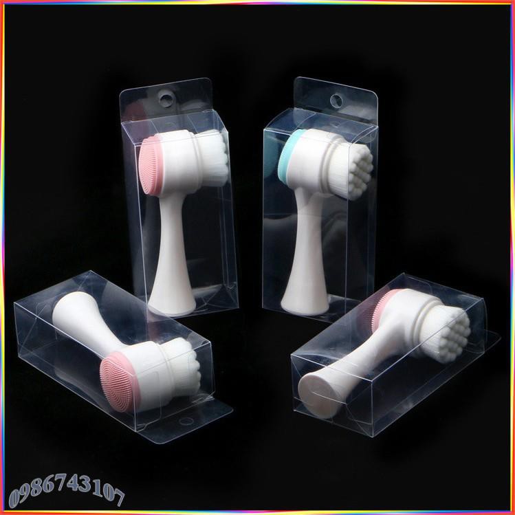 Bàn chải rửa mặt 2 đầu silicone ACR29 | BigBuy360 - bigbuy360.vn