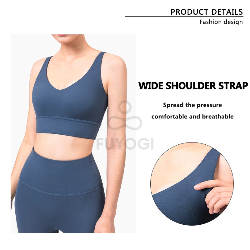 Vest Fitness Sports Underwear Fashion Bra Shockproof Close Back Yoga Underwear Female | BigBuy360 - bigbuy360.vn
