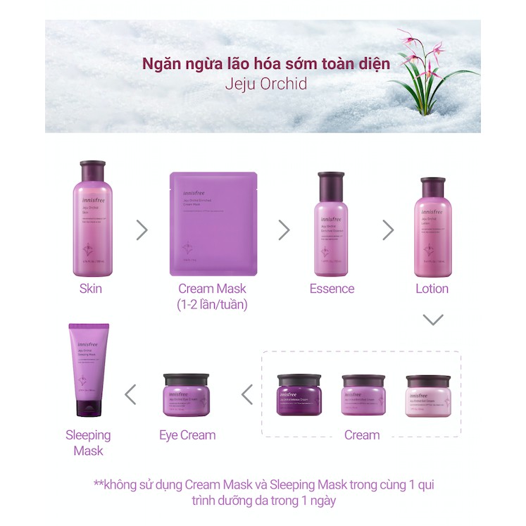 [Mã COSIF11 giảm 10% đơn 400K] Kem dưỡng da quanh mắt chống lão hóa hoa lan tím innisfree Jeju Orchid Eye Cream 30ml | BigBuy360 - bigbuy360.vn
