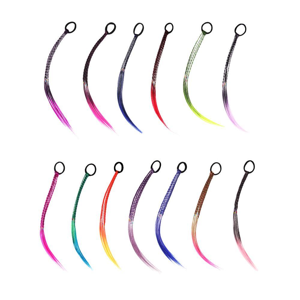 MIH Dây Buộc Tóc Đuôi Ngựa Co Giãn Nhiều Màu Sắc Cho Nữ