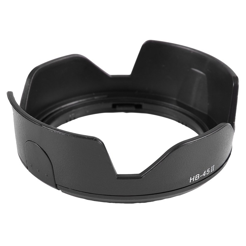 Lens Hood Camera HB-45 II Bayonet Lens Hood for Nikon AF-S DX NIKKOR 18-55mm F / 3.5-5.6G VR Black