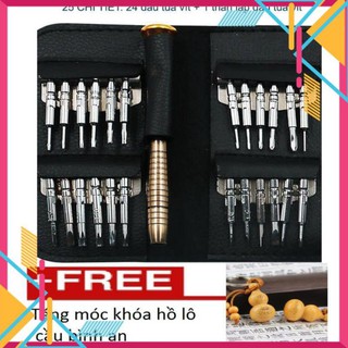 ❤️Evoucher🚛 Bộ tua vít sửa chữa đồ điện tử 25 đầu- 206638 - tặng móc khóa [SKM]