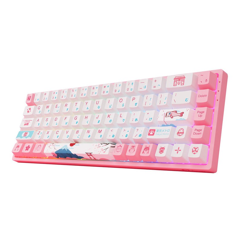 Bàn phím cơ AKKO 3068 v2 World Tour Tokyo R2 RGB - Bluetooth 5.0 (Gateron switch / Foam tiêu âm / Pre-Lubed) | BigBuy360 - bigbuy360.vn